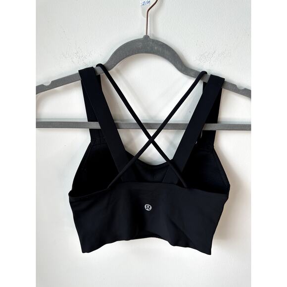 Lululemon Like a Cloud Bra Longline B/C Cup Size 2 Black EUC - Picture 3 of 7